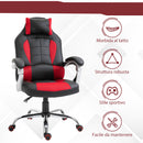 Sedia da Gaming Ergonomica 67x69x118-127 cm in Similpelle Rosso e Nero-7