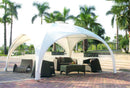 Gazebo da Giardino 4x4m in Alluminio Morel Igloo Bianco-3