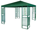 Gazebo da Giardino 3x4m in Metallo Morel Ferro Verde-1