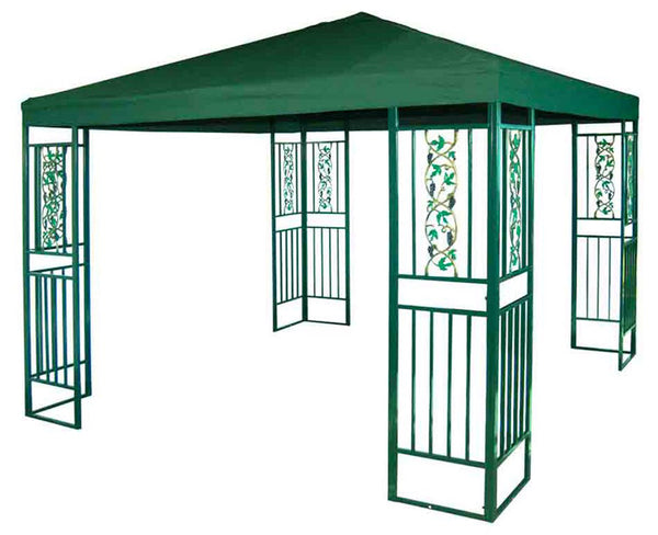 Gazebo da Giardino 3x4m in Metallo Morel Ferro Verde sconto