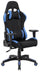 Ergonomischer Gaming-Stuhl 72 x 57 x 134 cm in schwarzem und blauem Stoff