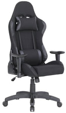 Sedia da Gaming Ergonomica 72x57x134 cm in Tessuto Nera-1