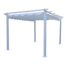 Pergola da Giardino 3x4 m in Alluminio Bianco-1