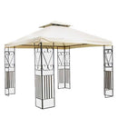 Gazebo Boston 3x3 m in Acciaio Antracite-1