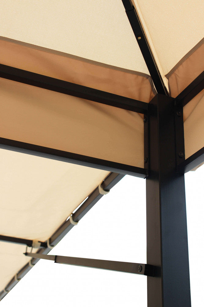 Gazebo Stark 3x3x265 h m in Metallo Beige-4