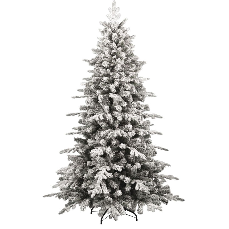 Albero di Natale Artificiale Innevato 240 cm 1260 Rami Verde-1