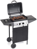 Barbecue a Gas GPL con Pietra Lavica 1 Fuoco Ompagrill 4939 Double-1