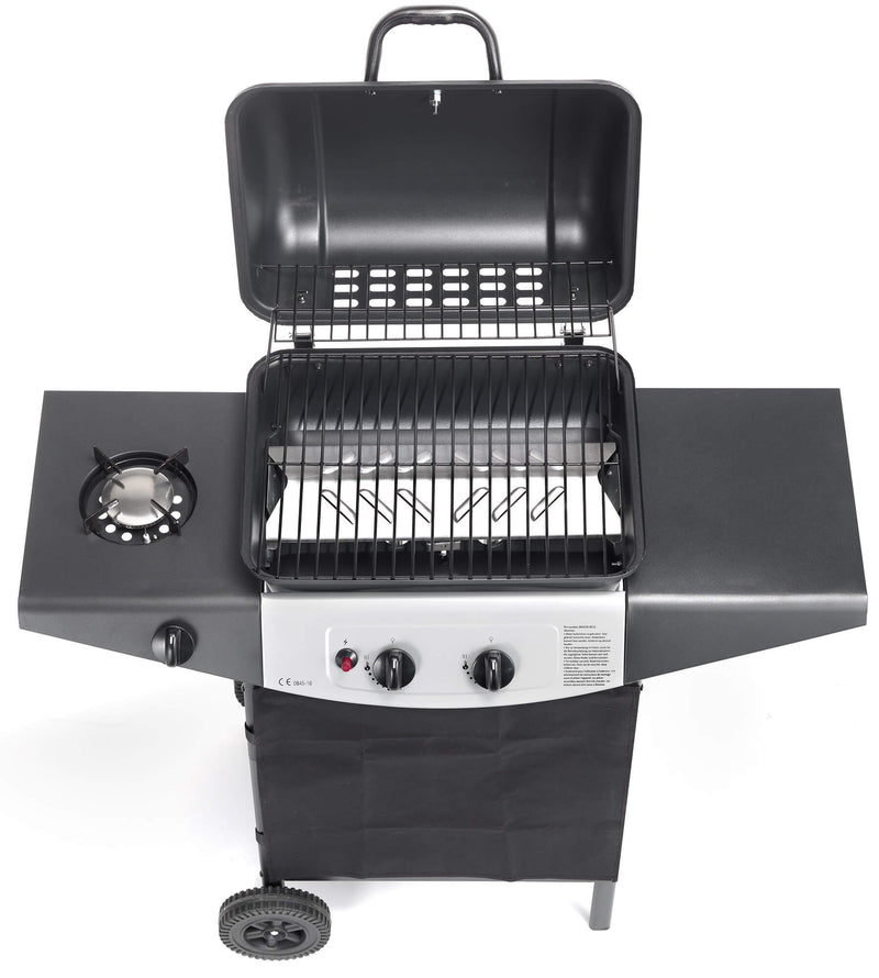 Barbecue a Gas GPL con Pietra Lavica 1 Fuoco Ompagrill 4939 Double-4