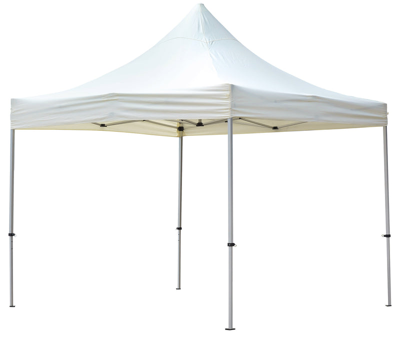 Gazebo da Giardino Pieghevole 3x3x3,25 m in Alluminio Tessuto Bianco-1