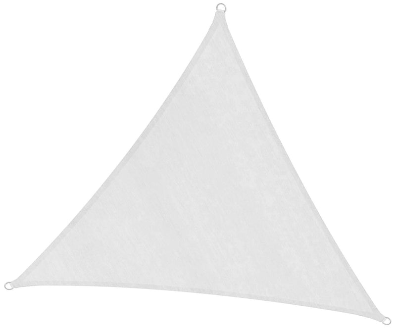 Tenda Vela Ombreggiante Triangolare 3,6x3,6m in Poliestere Bianca-1