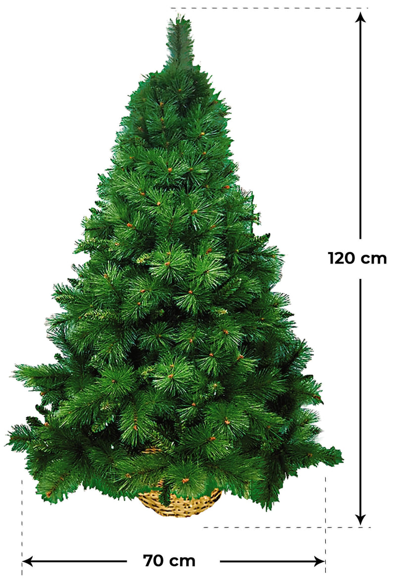 Albero di Natale Artificiale da Parete Basket Verde Varie Misure-3