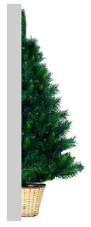 Albero di Natale Artificiale da Parete Basket Sweden Verde Varie Misure-2