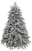 Albero di Natale Artificiale Innevato Pino Glitter Ice Floccato Varie Misure-1