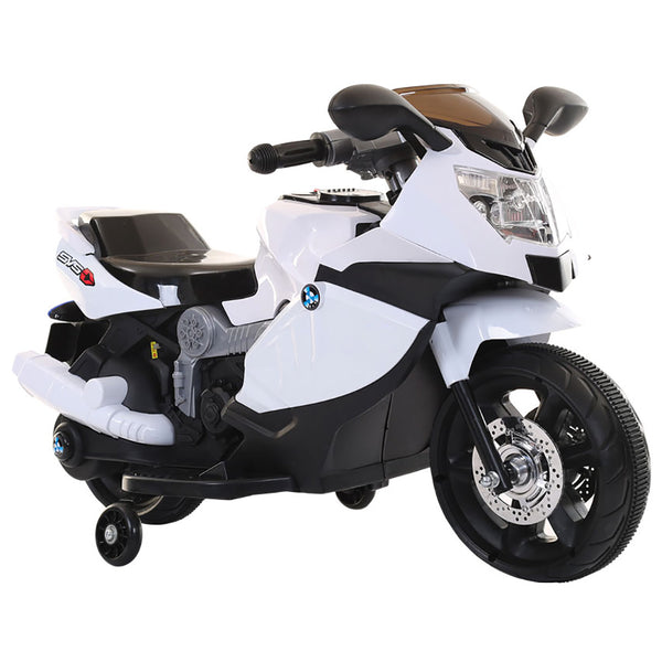 sconto Motorrad Elektro-Motorrad für Kinder 6V Kidfun Sports Weiß