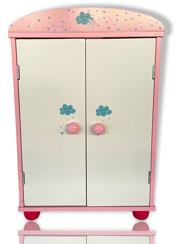 sconto Spielzeuggarderobe für Puppenkleider 43,5x29,5x16 cm in Holz