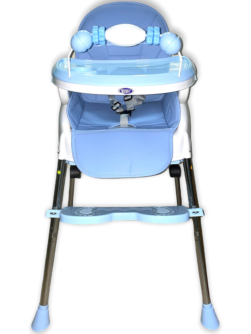 Seggiolone per Bambini 4 in 1 Pappa e Gioco Blu-1