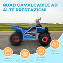 Mini Quad Elettrico per Bambini 6V Blu Grigio e Nero-6