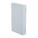 Armadio Portagioie con Specchiera da Parete in Legno Bianco 31x56x8.5 cm -8