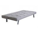 Divano Letto Aaron 178x80x71 cm in Tessuto Grigio-3