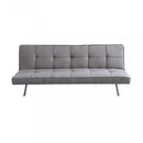 Divano Letto Aaron 178x80x71 cm in Tessuto Grigio-4