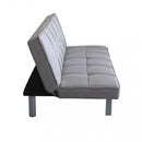 Divano Letto Aaron 178x80x71 cm in Tessuto Grigio-5