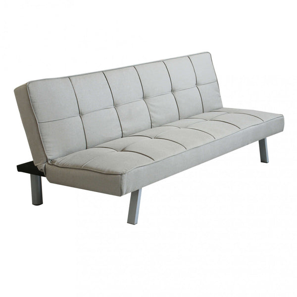 Aaron Schlafsofa 178 x 80 x 71 cm in hellgrauem Stoff sconto