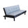 Alvin Schlafsofa 180 x 86 x 78 cm in grauem Stoff