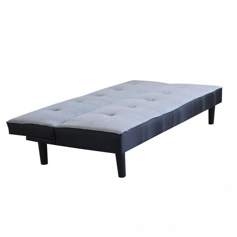 Divano Letto Alvin 180x86x78 cm in Tessuto Grigio-3