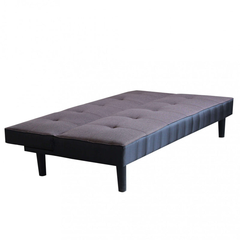 Divano Letto Alvin 180x86x78 cm in Tessuto Antracite-2