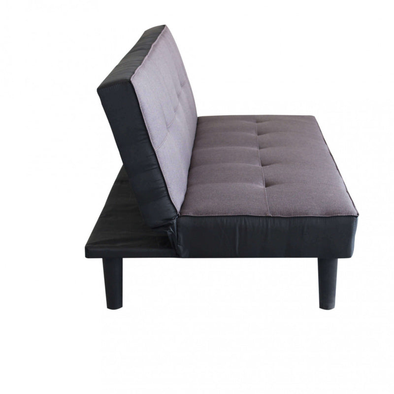 Divano Letto Alvin 180x86x78 cm in Tessuto Antracite-4