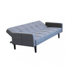 Divano Letto Anson 194x83x74 cm in Tessuto Grigio scuro-2