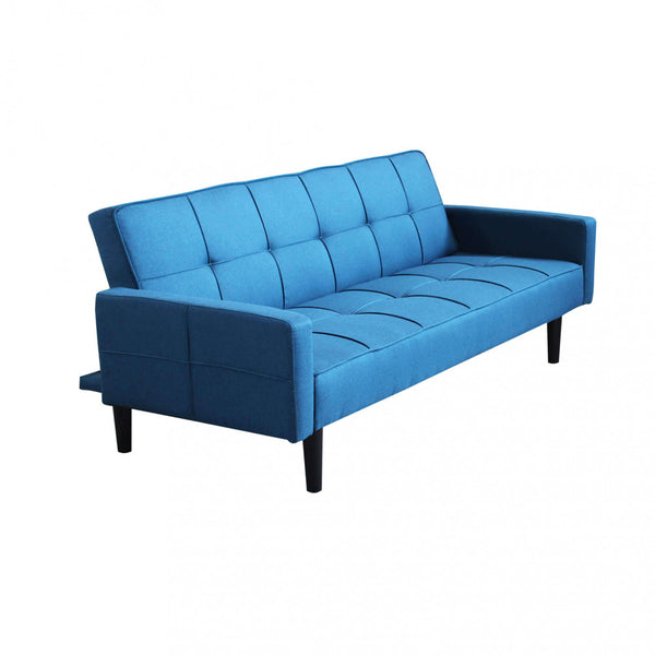 Anson Schlafsofa 194 x 83 x 74 cm in blauem Melange-Stoff prezzo