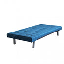 Divano Letto Barry 178x80x71 cm in Tessuto Blu melange-3