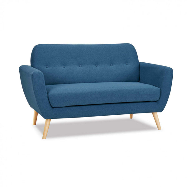 prezzo Burton 2-Sitzer-Sofa 147 x 79 x 86 h cm in blauem Stoff