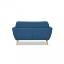 Divano 2 Posti Burton 147x79x86 h cm in Tessuto Blu-6