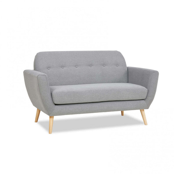 prezzo Burton 2-Sitzer-Sofa 147 x 79 x 86 h cm in hellgrauem Stoff