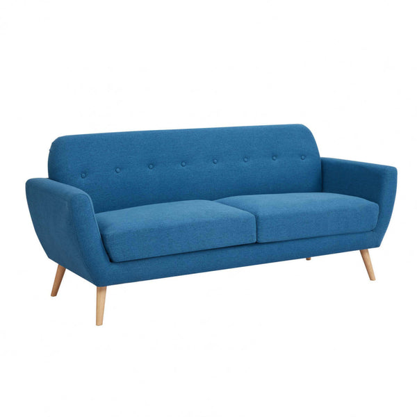 Burton 3-Sitzer-Sofa 193 x 79 x 86 h cm in blauem Stoff acquista