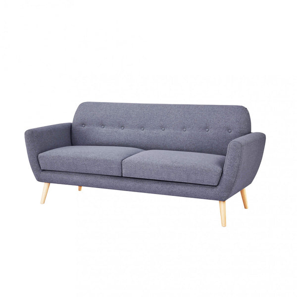 Burton 3-Sitzer-Sofa 193 x 79 x 86 h cm in dunkelgrauem Stoff online