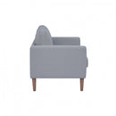 Divano 2 Posti Ramsey 137x73x82 h cm in Tessuto Grigio chiaro-3