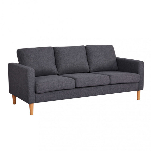 Ramsey 3-Sitzer-Sofa 180 x 73 x 82 h cm in dunkelgrauem Stoff sconto