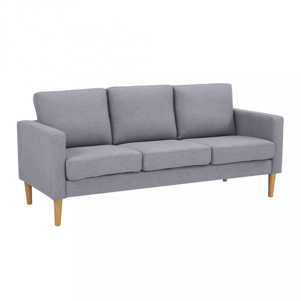 Ramsey 3-Sitzer-Sofa 180 x 73 x 82 h cm in hellgrauem Stoff sconto