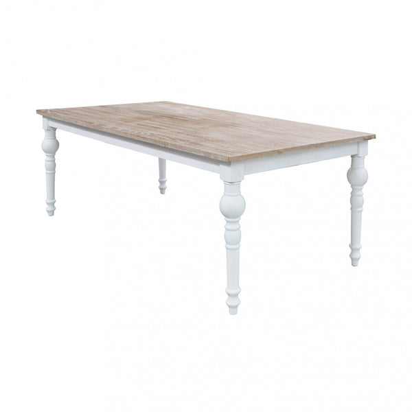 Kreuztisch 200x100x76 cm in White Wood sconto