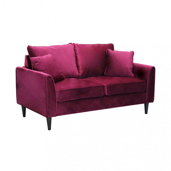 Chandler 2-Sitzer-Sofa 152 x 81 x 89 h cm in rotem Samt acquista