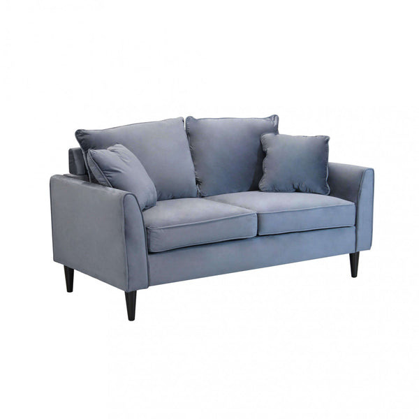 Chandler 2-Sitzer-Sofa 152 x 81 x 89 h cm in hellgrauem Samt online