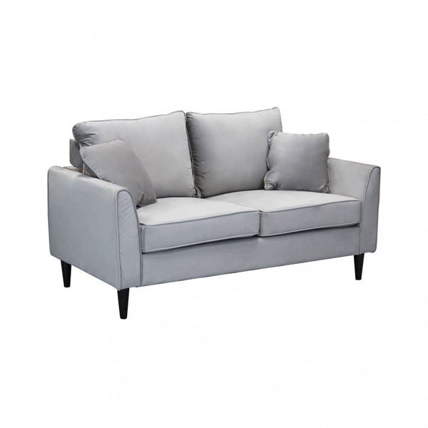 Chandler 2-Sitzer Sofa 152x81x89 h cm in taubengrauem Samt prezzo