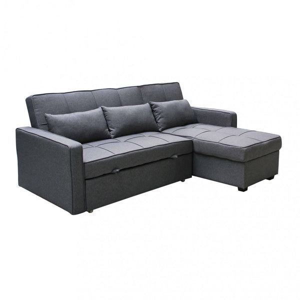 acquista Cedric Schlafsofa 208 x 87/145 x 88 cm in dunkelgrauem Stoff