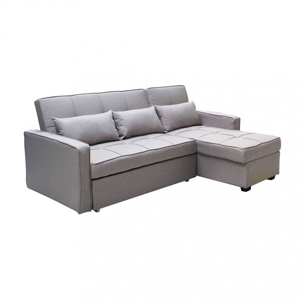 Cedric Schlafsofa 208 x 87/145 x 88 cm in grauem Stoff acquista