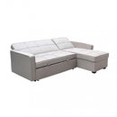 Divano Letto Cedric 208x87/145x88 cm  in Tessuto Tortora-3