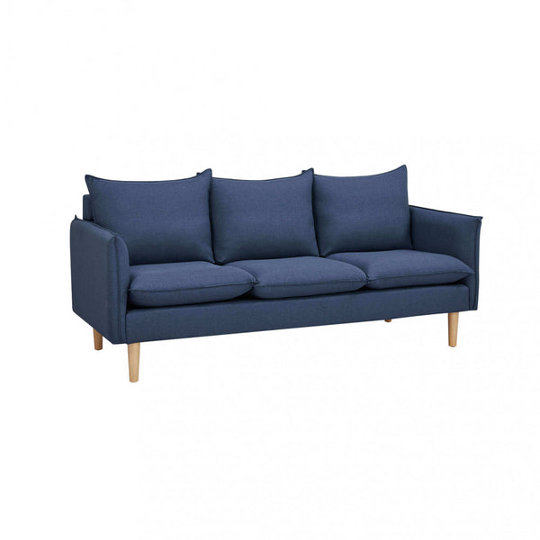 acquista Florin 3-Sitzer-Sofa 188 x 84 x 51 h cm in blauem Stoff