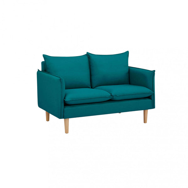 sconto Florin 2-Sitzer-Sofa 130 x 84 x 51 h cm in hellblauem Stoff